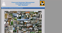 Desktop Screenshot of kieskemper-betonstein.de