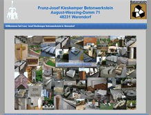 Tablet Screenshot of kieskemper-betonstein.de